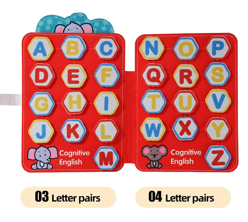 Busy Book Matching Game  Storytelling Busy Board Kids Fine Motor Early Education Toy Campus Theme Baby Gifts