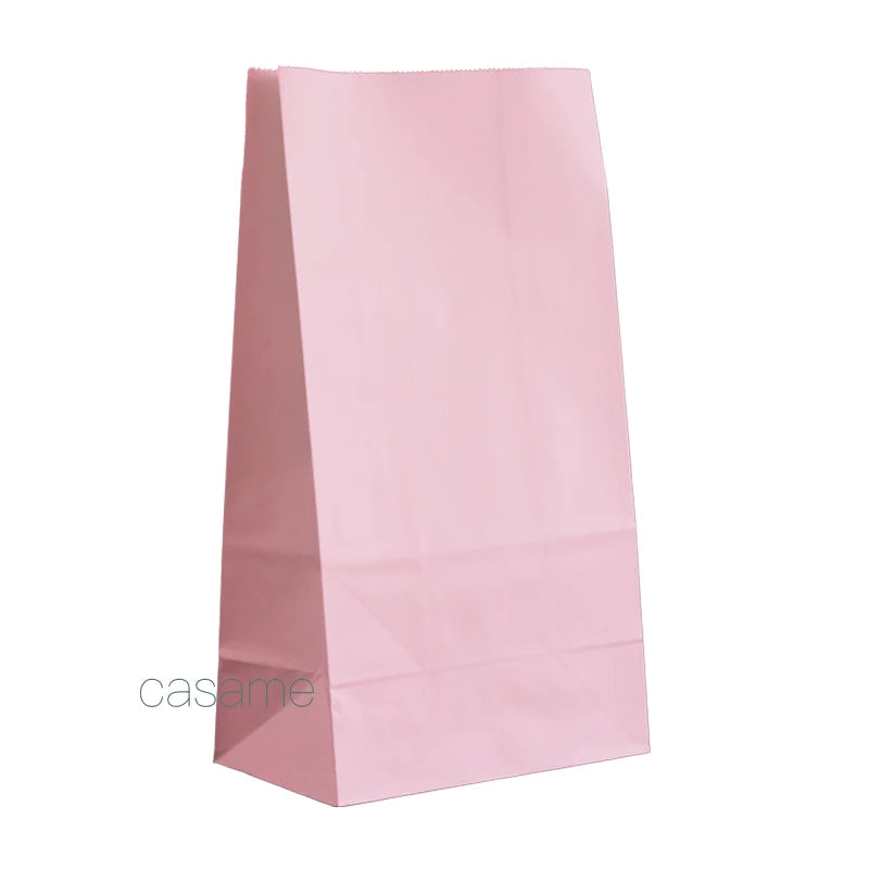 10 pcs Colored Paper Bags Party Favor Bags Goodie Bags Colorful Rainbow Gift Bags Treat Goody Bags for Christmas Birthday