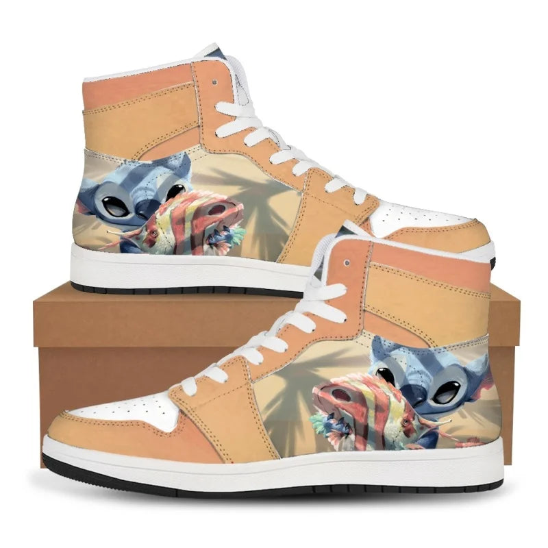 Lilo & Stitch Sneakers Kawaii Cartoon Stitch Shoes boys girls Little Monster Pattern Shoes Fashion Casual Sports Shoes