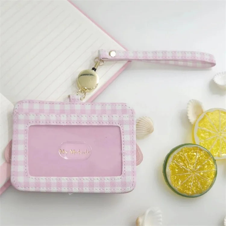 hello kitty y2k sanrio cute girl ID card storage bag Melody card holder travel passport Kuromi anime cartoon birthday gift