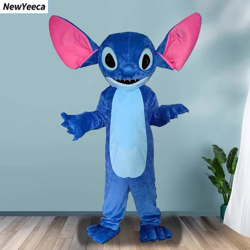 New Blue Lilo & Stitch Mascot Costume Anime Cartoon Character Advertising Fancy Dress Animal Carnival Party Adult Cosplay Suits