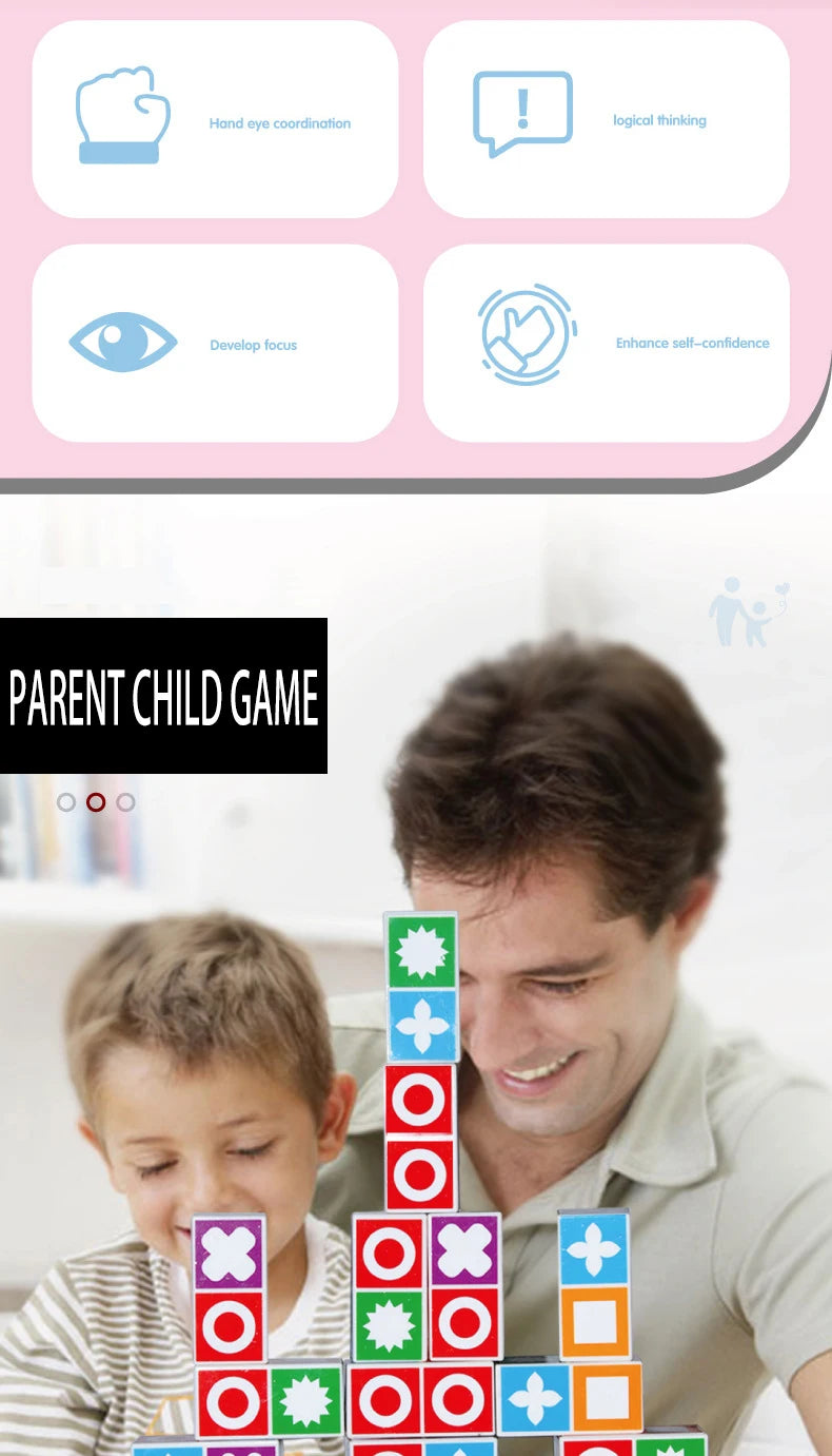 Updated Kids Space Logical Thinking Board Game Matching Puzzle Family Party Games Children Interactive Learning Educational Toys
