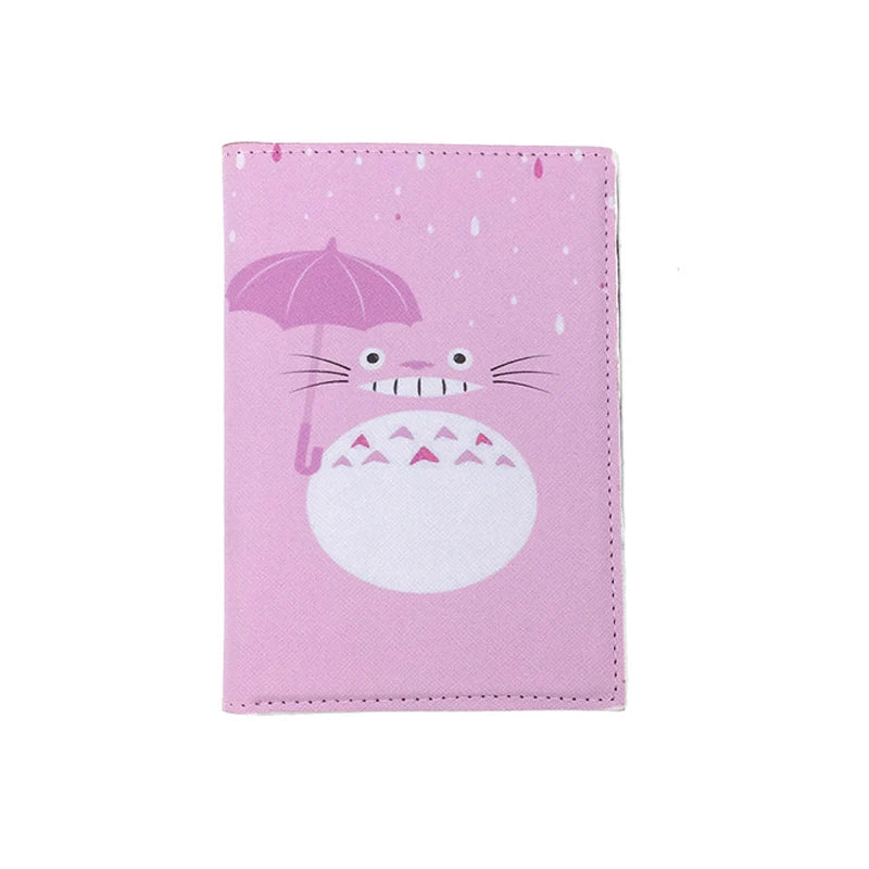 Anime Cartoon Passport Cover Women Girl ID Bank Card Address Holder Boarding Travel Accessories PU Leather Passport Case Wallet