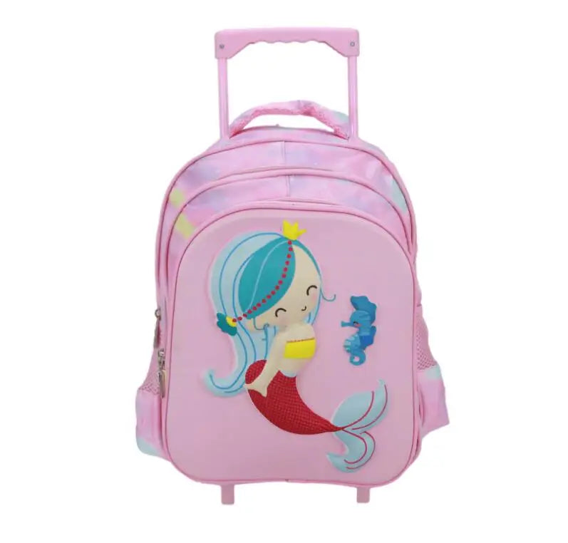 Small  kids rolling luggage Travel trolley bags for little boys Toddler rolling backpack suitcase for kidgarden Trolley Backpack