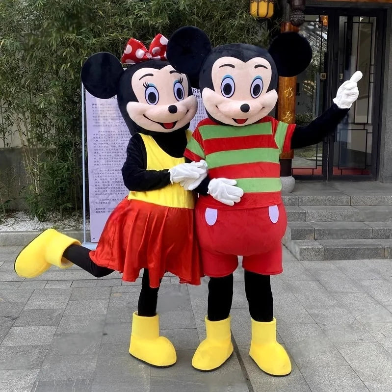 Blue Lilo & Stitch Mascot Costume Mouse Mickey Minnie Cartoon character Cosplay Advertising Fancy Dress Animal Carnival Party Su