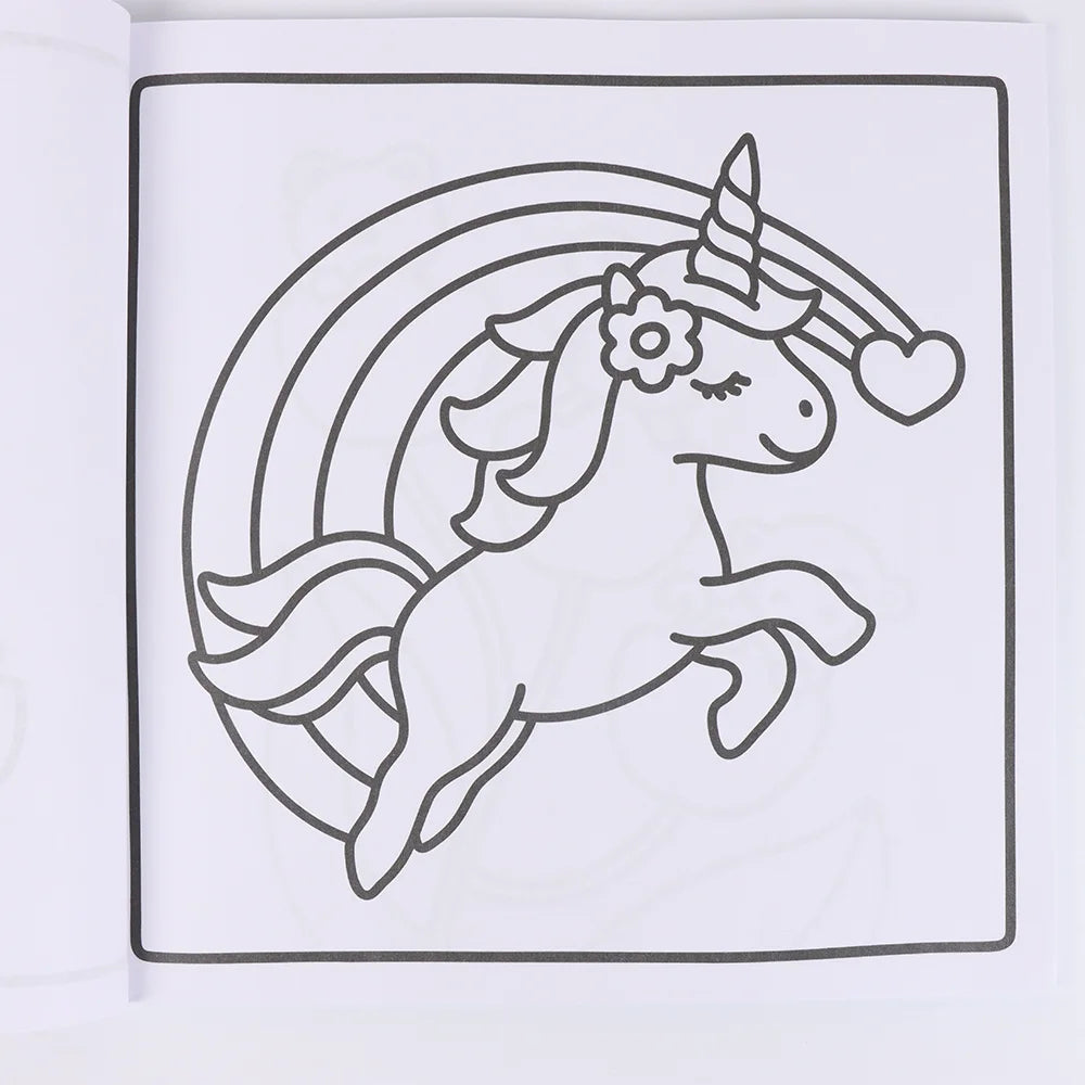 A bold and simple coloring book with bright and beautiful animals and flowers, a relaxing and relaxing coloring book for adults