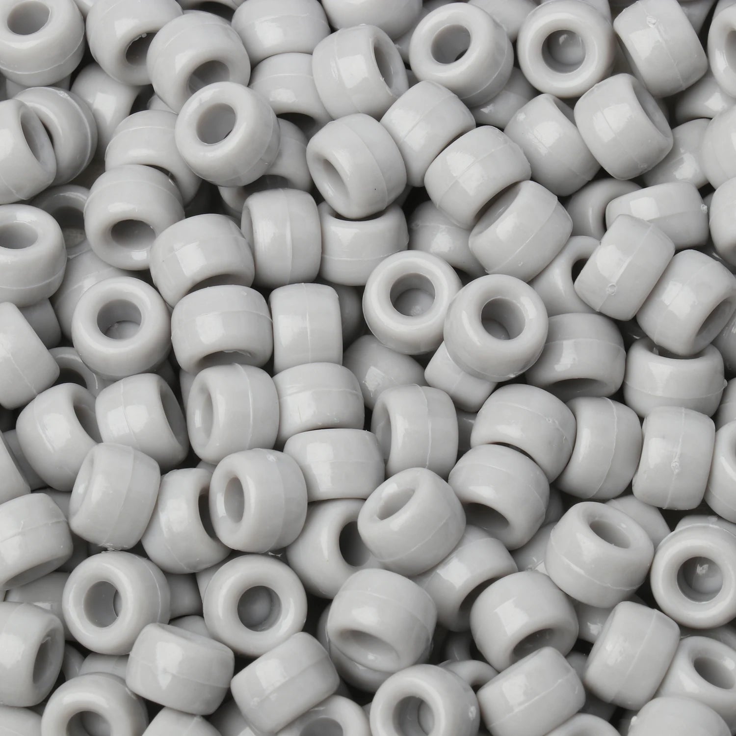 100pcs Luminous Pony Beads 6x9mm Acrylic Beads Big Hole Spacer Beads For Diy Craft Jewelry Charms Bracelets Making Hair Supplies