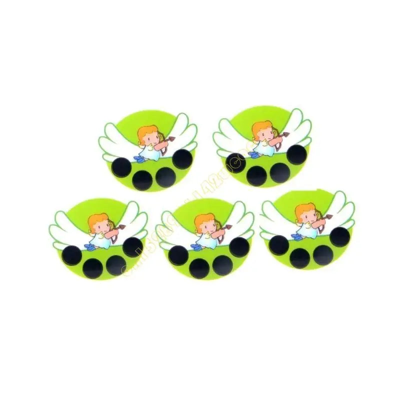 5PCS Kids Forehead Thermometer Strip Cartoon Fever Temperature Stickers for Baby DXAD