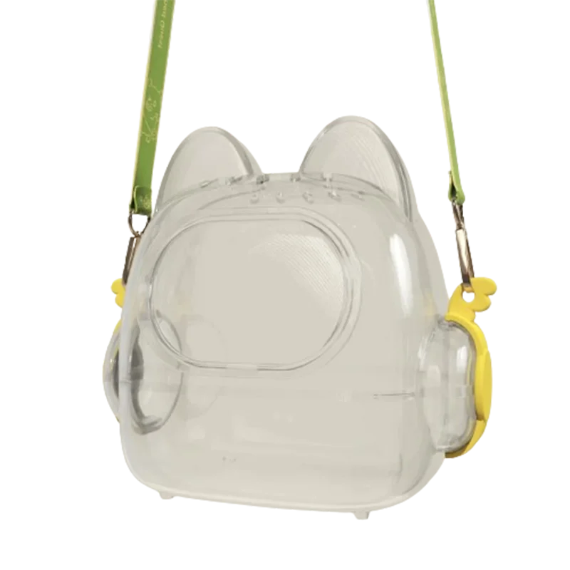 17cm Labubu Doll Storage Bag Cute Transparent Cotton Doll Crossbody Bag Toy Display Cabinet BJD Mini Sofa Accessories