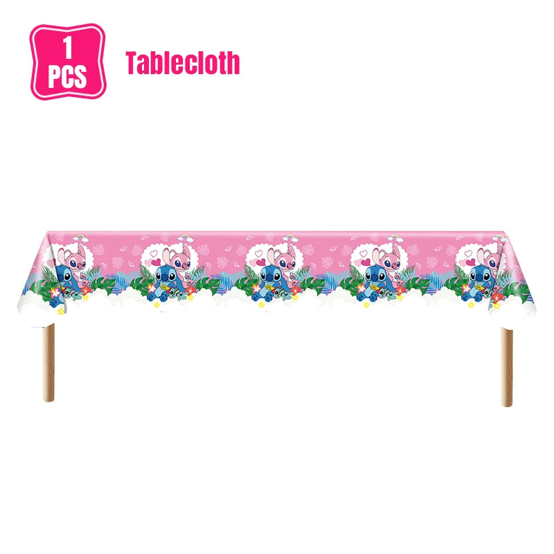 Lilo And Stitch Birthday Decorations Stitch Birthday Girl Party Decor Supplies Balloons Backdrop Banner Plates Cups Tablecloth