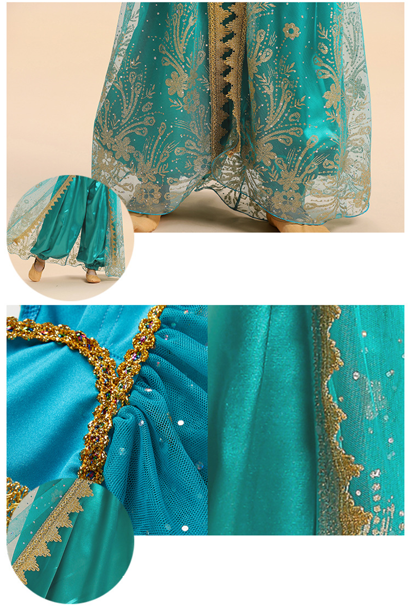  Kids India Princess Belly Dance Set Oriental Indian Dance Sari Girl Performance Costume Bollywood Children Stage Outfit