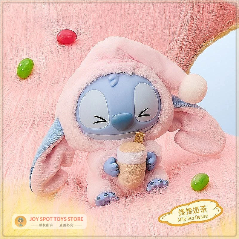 Miniso New Stitch Eat Some Thing Before Sleep Series Vinyl Blind Box Bag Pendant Cute Plush Doll Mystery Box Toy Surprise Gifts
