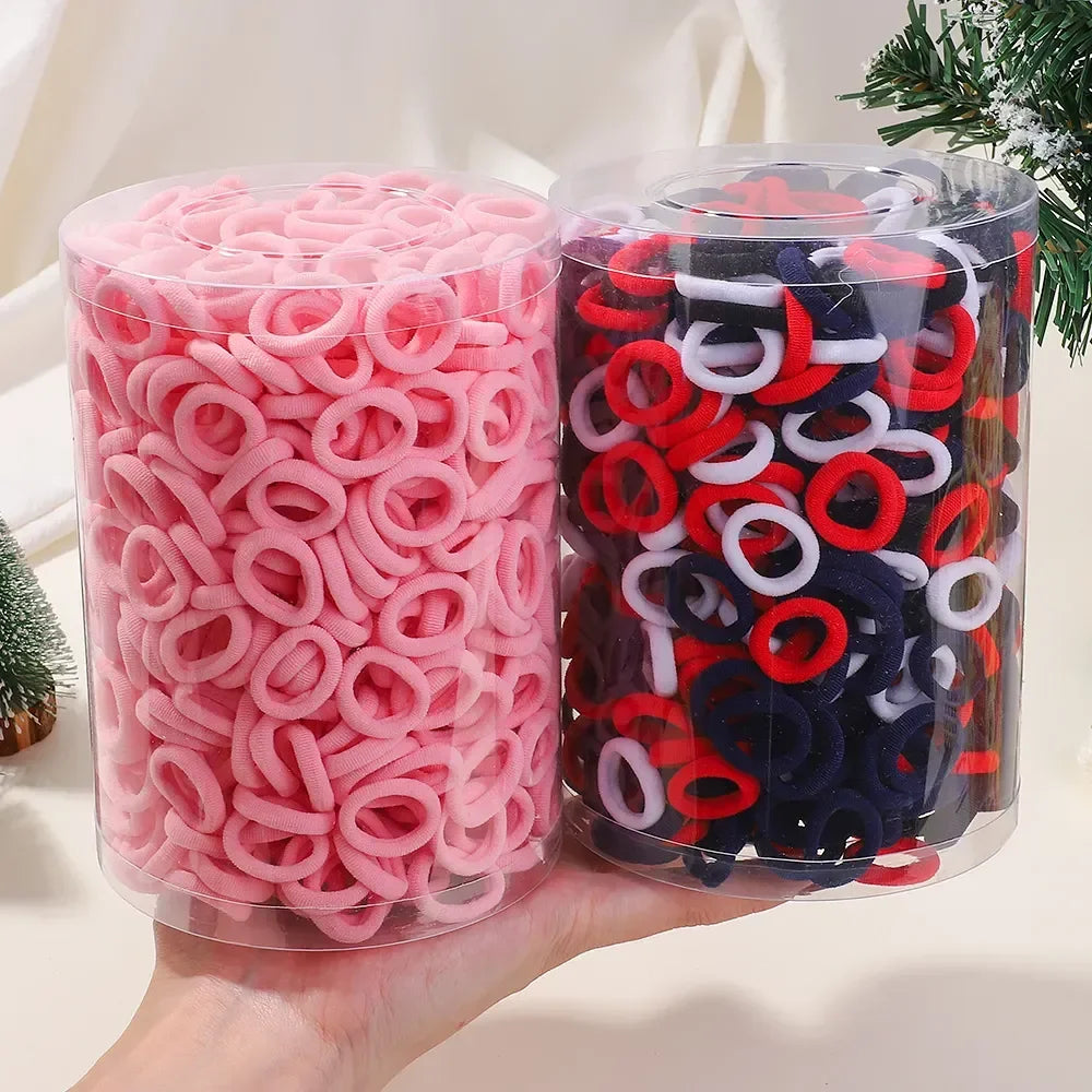 50/100/300pcs Kids Elastic Hair Bands Girls Sweets Scrunchie Rubber Band for Children Hair Ties Headband Baby Hair Accessories