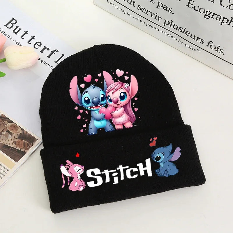 Stitch Winter Hats for Women Men Beanies Knitted Solid Cute Hat Girls Autumn Female Beanie Caps Warmer Bonnet Ladies Casual Cap