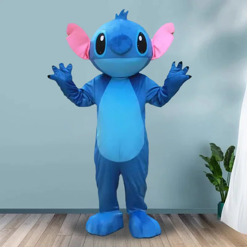 New Blue Lilo & Stitch Mascot Costume Anime Cartoon Character Advertising Fancy Dress Animal Carnival Party Adult Cosplay Suits