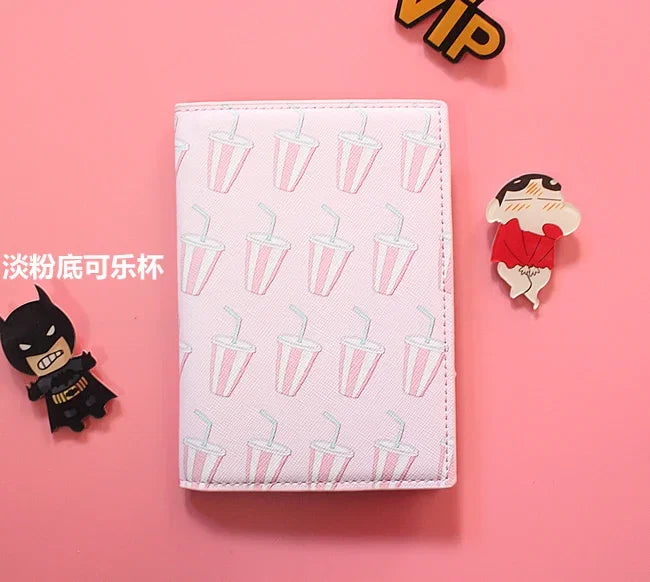 Fashion Men Women Travel Leather Passport Holder Card Case Protector Cover Floral Wallet Bags Flower Passport Cover for girls
