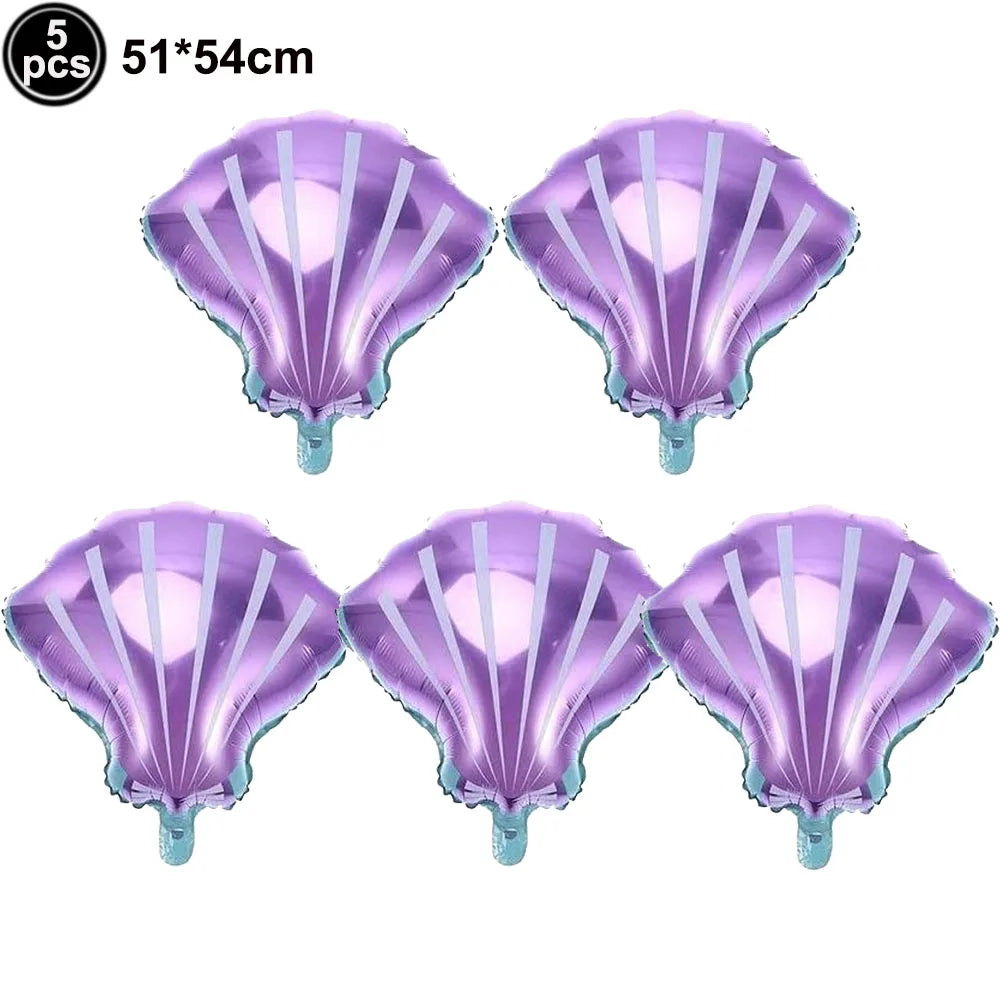 Standing Aluminum Film Smile Mermaid Balloon Children Birthday Partry Decor Supplies Lovely Surprise Toy Baby Shower Balloon