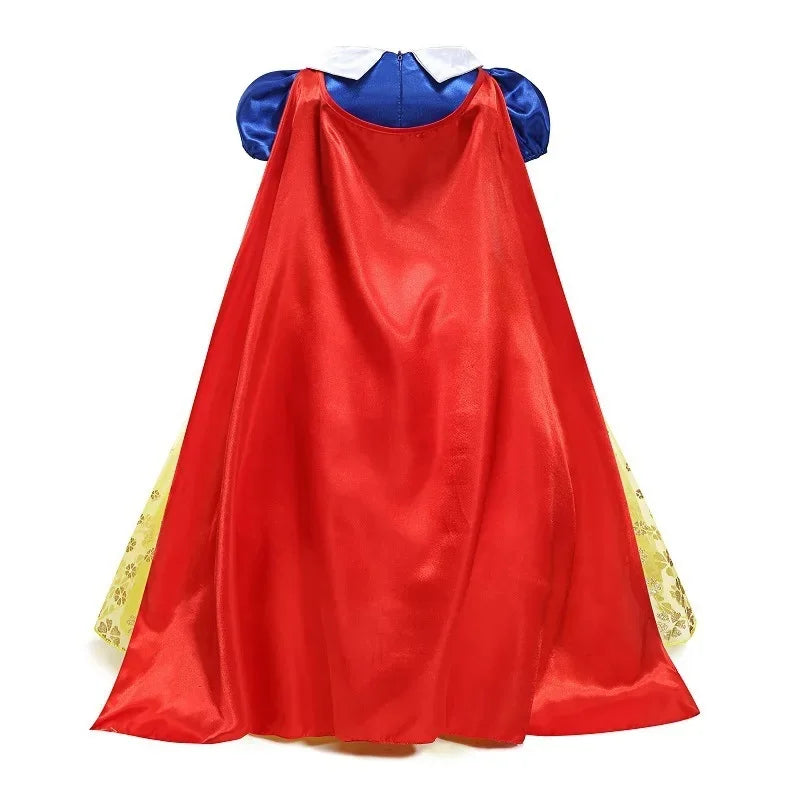 New Kids Girl Dresses Princess Costume Fancy Dress Kids Party Cosplay Princess Costumes Bow Patchwork Cosplay Girls Dress