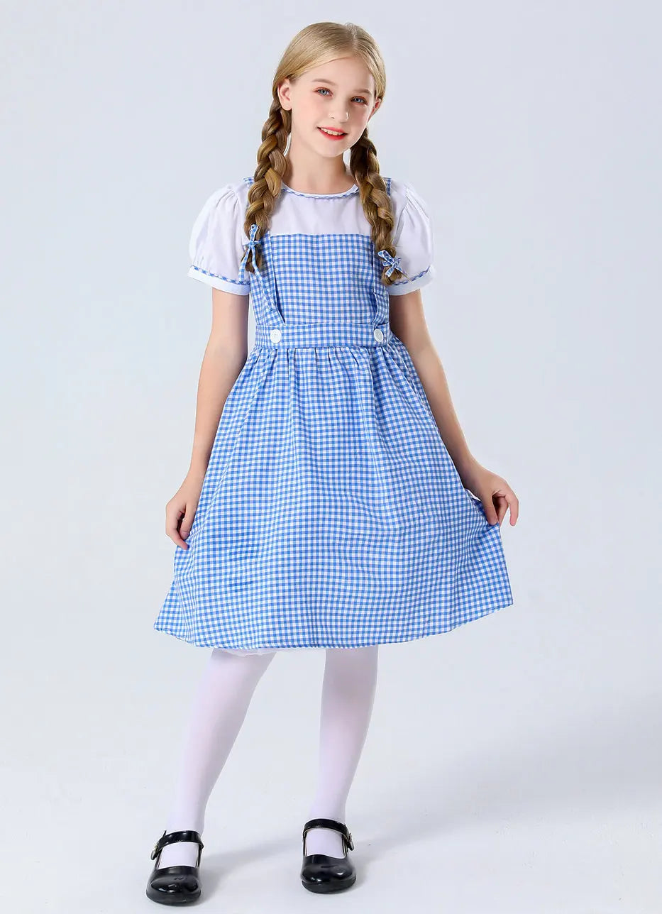 The Wizard of Oz, Dorothy Alice, Princess Dress, Family Dress, Maid Dress, Maid Dress, Children's Day Stage Performance Dress