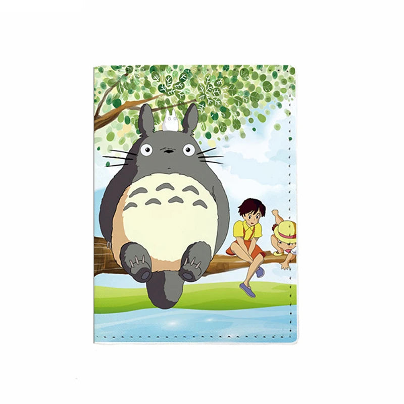 Anime Cartoon Passport Cover Women Girl ID Bank Card Address Holder Boarding Travel Accessories PU Leather Passport Case Wallet