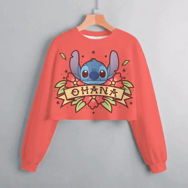 23024New Lilo & Stitch Cartoon Anime Hoodie for Boy Girl Kids 3D Print Women Clothing Coat Streetwear Sweatshirt Zipper