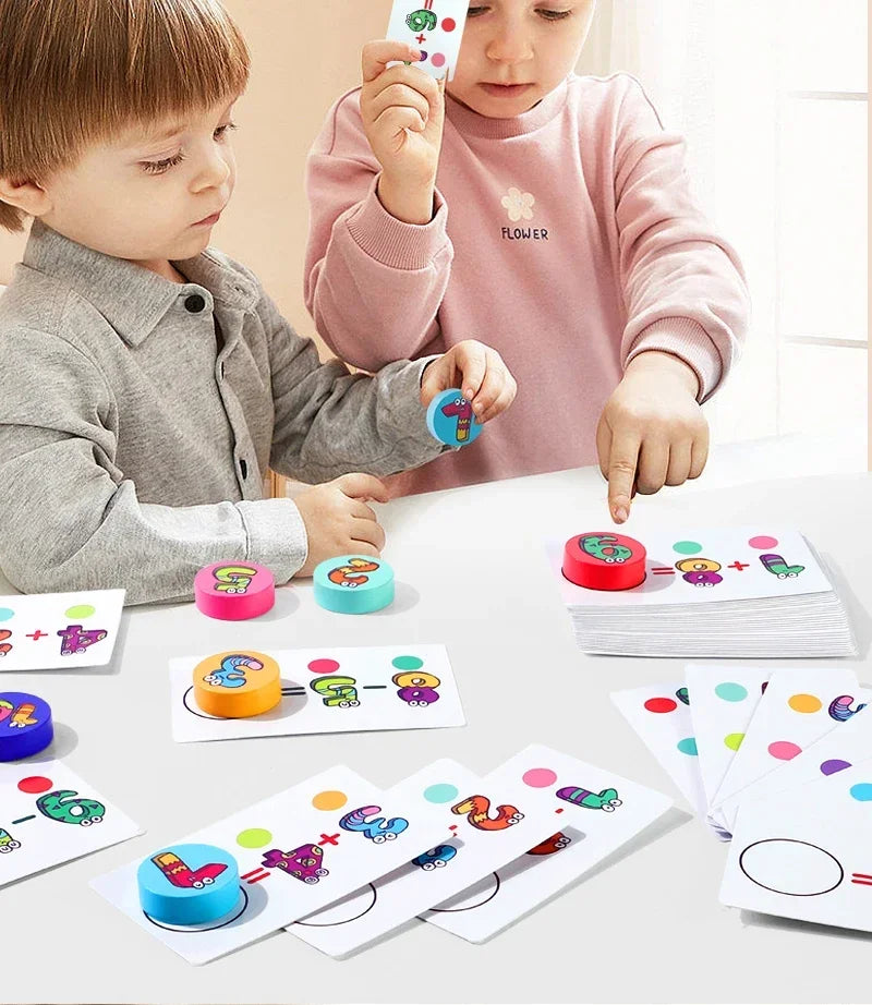 Kids learning 1-10 Numbers Counting Toy, Digital operation card, Digital Math Match Game Toys, Halloween/Christmas