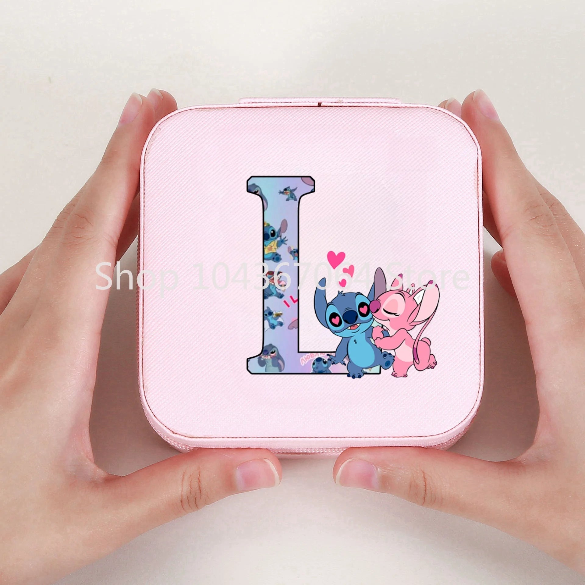 Portable Stitch Jewelry Box Organizer Storage Box Travel Jewelry Case Earrings Necklace Ring Stitch Jewelry Boxes Birthday Gifts