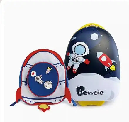 Children's 16 inch Luggage Suitcase Set Backpack Girls Cartoon Travel Trolley Luggage Bag For boys Boarding Suitcase For Kids