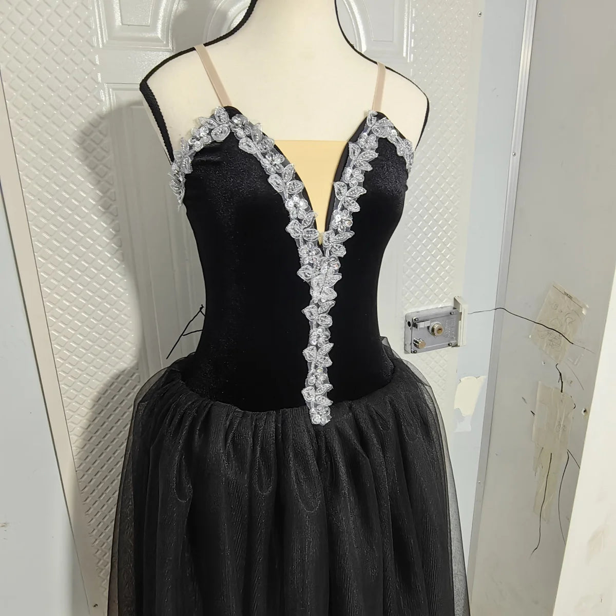 Blue Ballet Tutu Skirts Performance Costumes Princess Dance Practice Long Romantic Dress