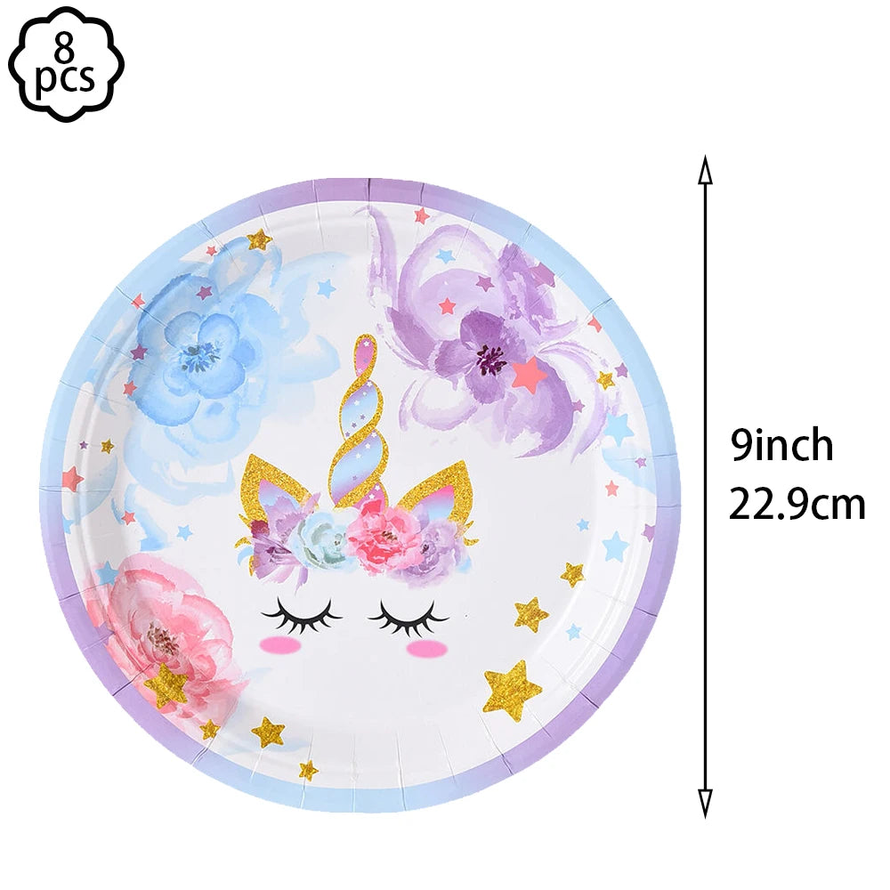 Unicorn Party Banner Garland standing Unicorn Balloon Kids girls Birthday Decoration Banner Baby Shower Unicorn party decoration