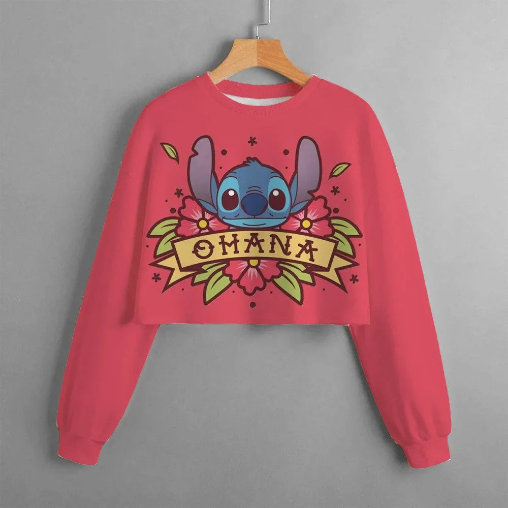 23024New Lilo & Stitch Cartoon Anime Hoodie for Boy Girl Kids 3D Print Women Clothing Coat Streetwear Sweatshirt Zipper