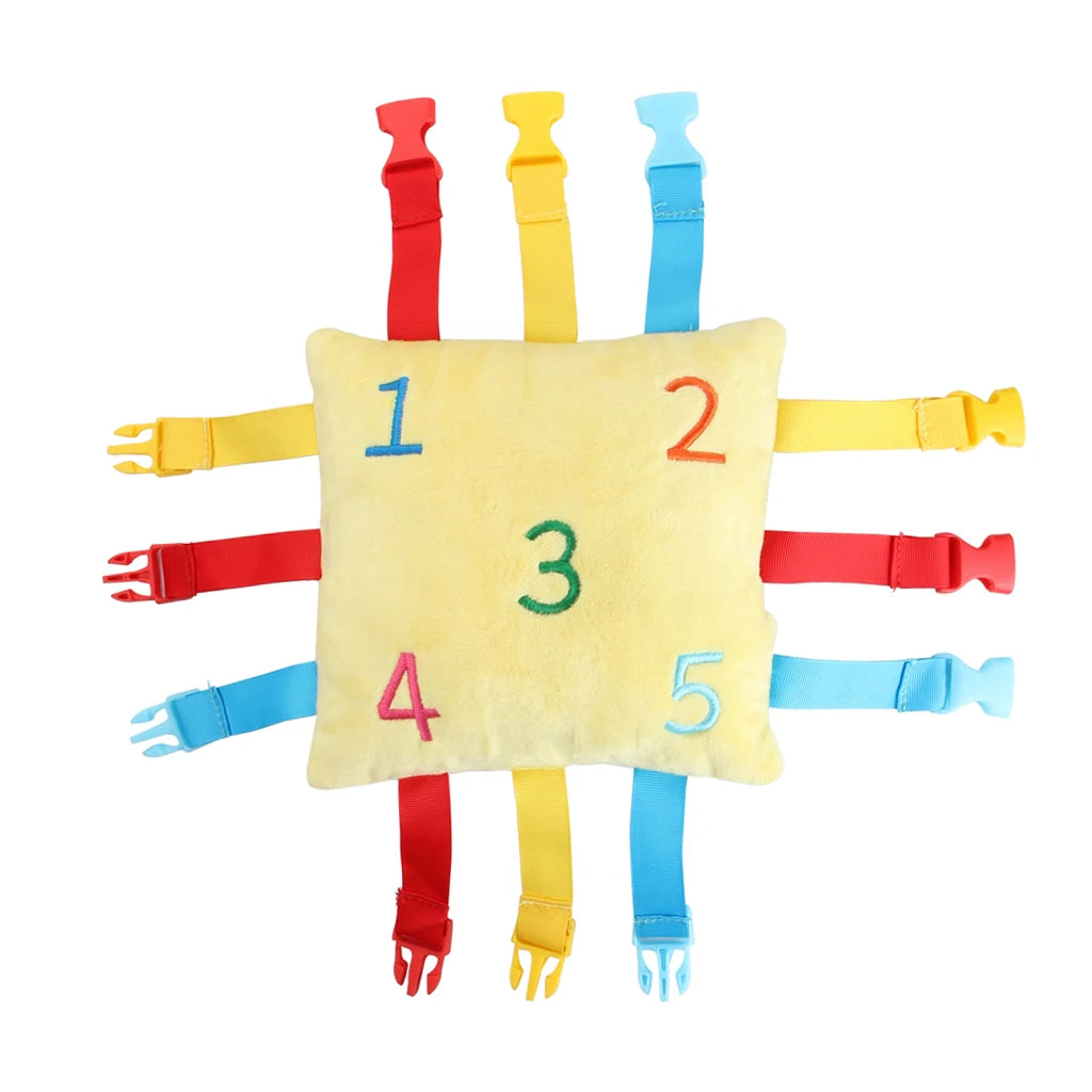 Sensory Quiet Book Kids Buckle Puzzle Color Matching Game Educational Toy