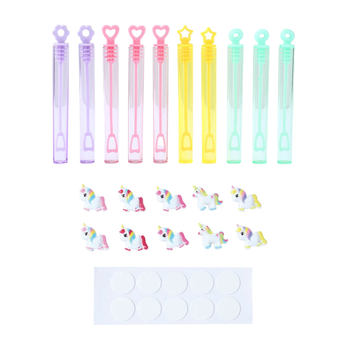 Blue Pink Unicorn Bubble Tube Soap Bottle Unicorn Birthday Party Decor Kids Favors Toys for Guests Gifts Baby Shower