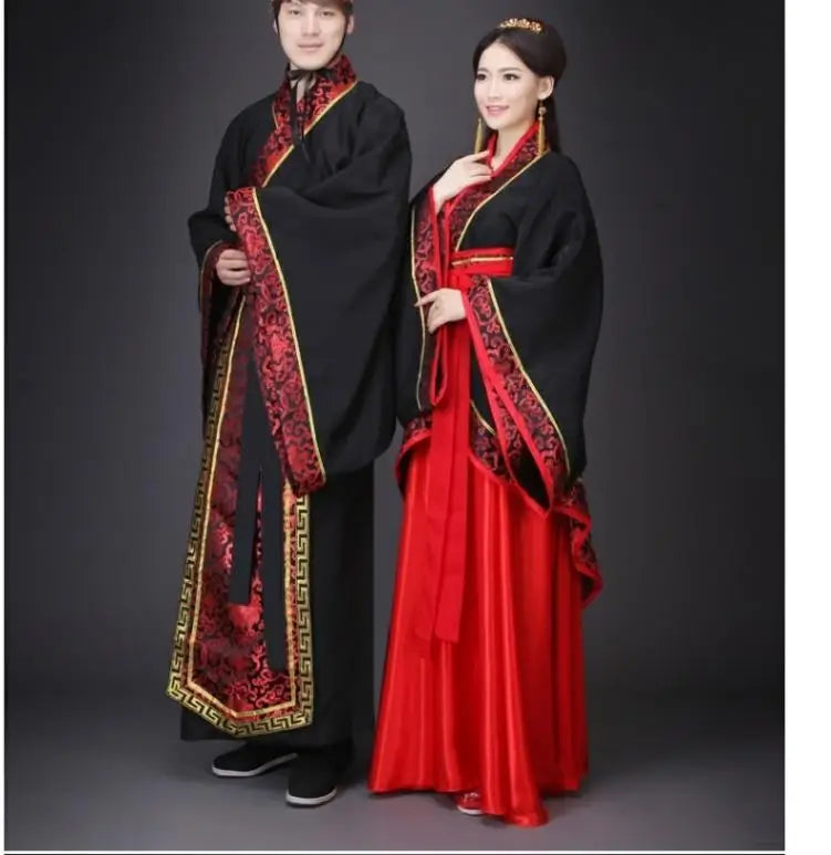 Long Sleeves Hanfu Long Dress Patchwork Ancient Style Chinese Traditional Costumes Performance Skirt Cheongsam Chinese Tang Suit