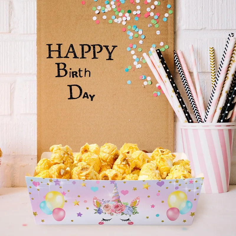 Unicorn Snack Boxes Rainbow Unicorn Birthday Party Decoration Wedding Girls Birthday Party Supplies  Baby Shower Decoration