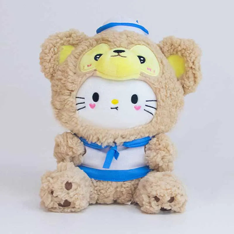 20cm Cute Plush Toys KT Cat Kuromi Cinnamoroll Dog Sanrio Child Plushies Stuffed Toy Stitch Pacha Dog Dolls Pillow birthday Gift