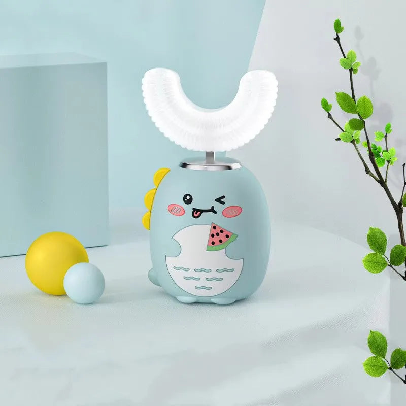 U-Shaped Electric Rechargeable Toothbrush For Children, Oral Care For Boys And Girls Over 2 Years Old, Tooth Cleaning And Brush