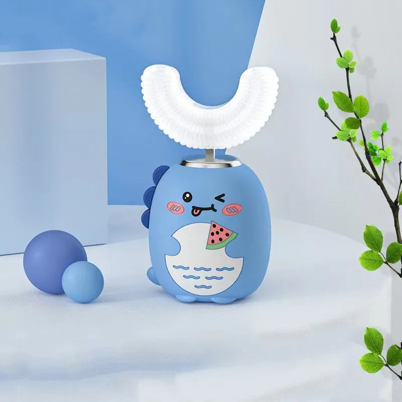U-Shaped Electric Rechargeable Toothbrush For Children, Oral Care For Boys And Girls Over 2 Years Old, Tooth Cleaning And Brush