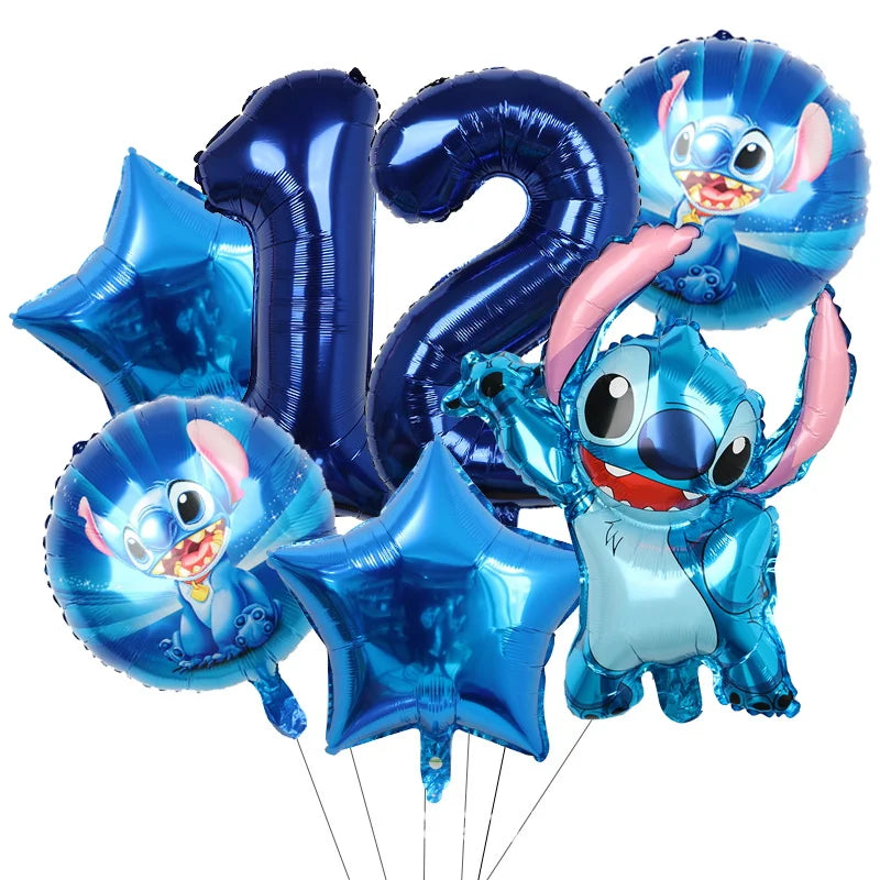 Stitch Party Supplies For Child Lilo And Stitch Birthday Party Decorations Balloons Banner Tablecloth Backdrop Tableware