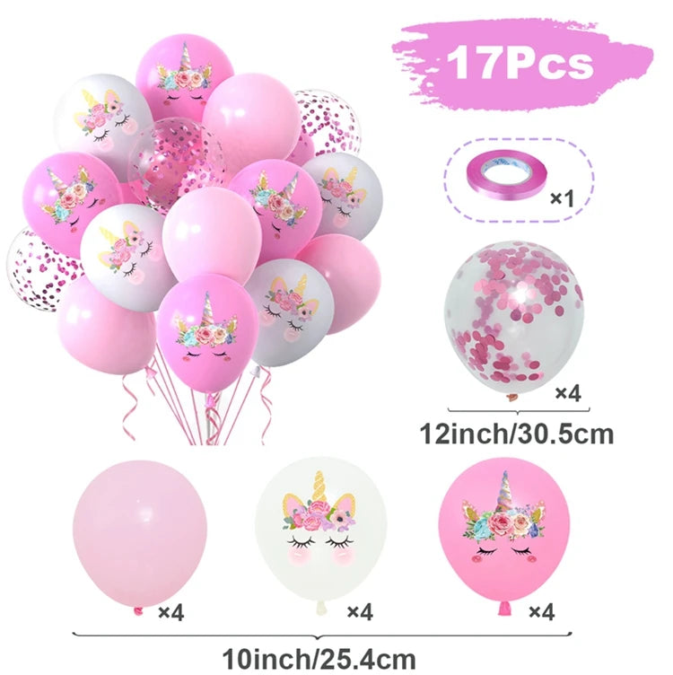 Unicorn Balloons Party Supplies Latex Balloon Kids Cartoon Animal Horse Float Globe Baby Shower Unicorn   Birthday Party Decors