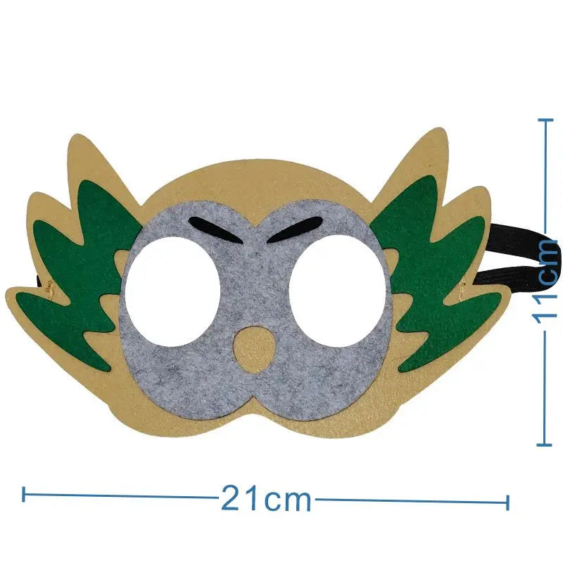 12Pcs Pokemon Felt Mask Anime Cosplay Pikachu Eevee Eye Mask Kids Birthday Party Decoration Dress Up Masquerade Party Supplies