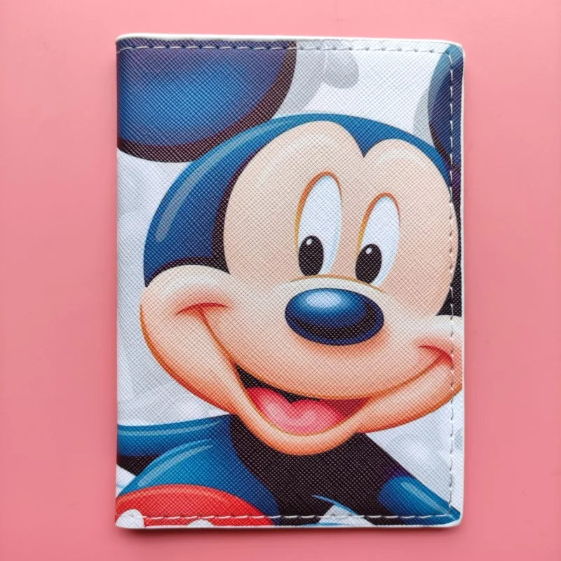 Lovely Minnie Passport Cover for Girls Travel Passport Case Leather Red Cute Passport Wallet Purse Kids Passport Holder