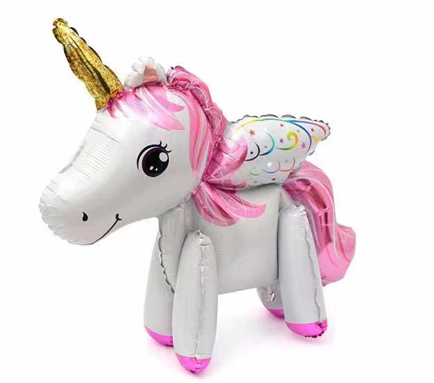 Unicorn Theme Party Decoration Balloon Garland Kit with 3D Unicorn Balloon For Baby Shower Macaron Party Happy Birthday Supplies