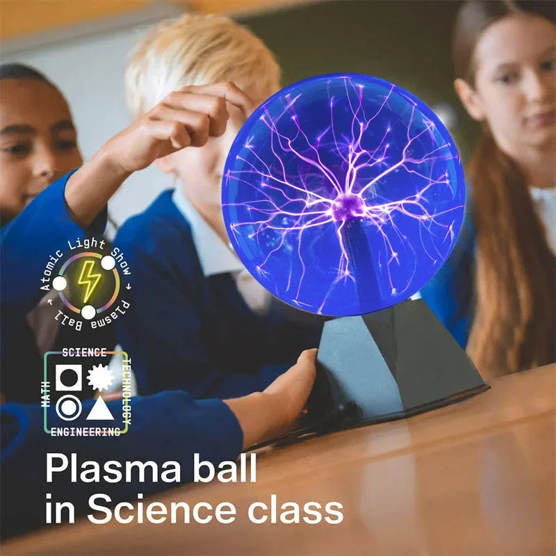 Magic Plasma Ball Lamp Touch Glass LED Night Light Atmosphere Lights Christmas Party Bedroom Decor Kids Birthday Gift Toy