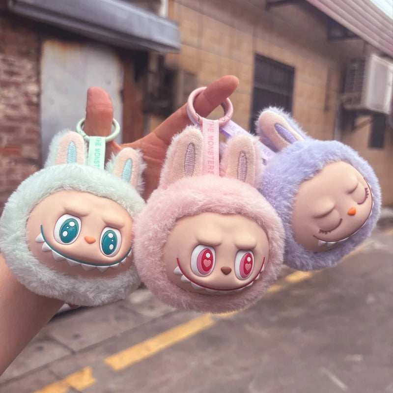 Labubu 2nd Generation Series Multi Color Cute Doll Head Plush Toy Backpack Pendant Keychain Anime Peripheral Mysterious Box Gift