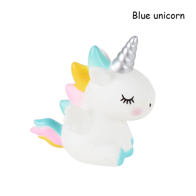 Unicorn Cake Toppers Rainbow Unicorn Horn Wings Girl Birthday Party DIY Decoration Cupcake Wrapper Unicorn Theme Party Supplies