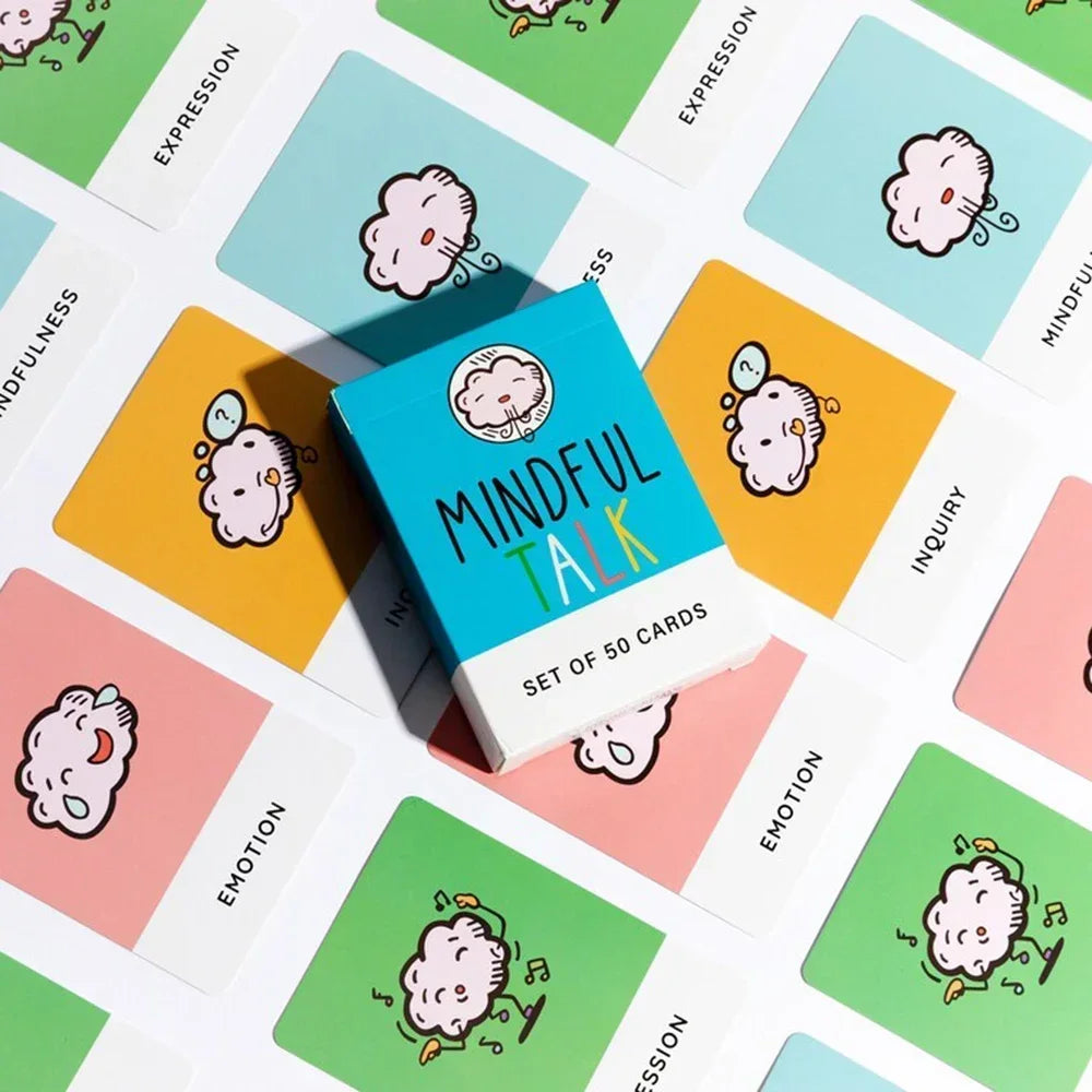 Mindfulness Talk Card Game The School of Mindfulness Game for Kids Mindful Talk Cards for Children and Parents