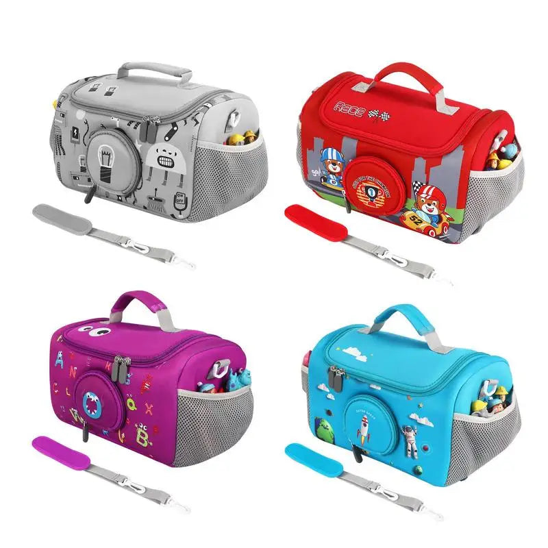Musical Toy Storage Bag Portable Carrying Bag for Toniebox Audio Player Carrying Box for Kids Doll Headphone Charging Station