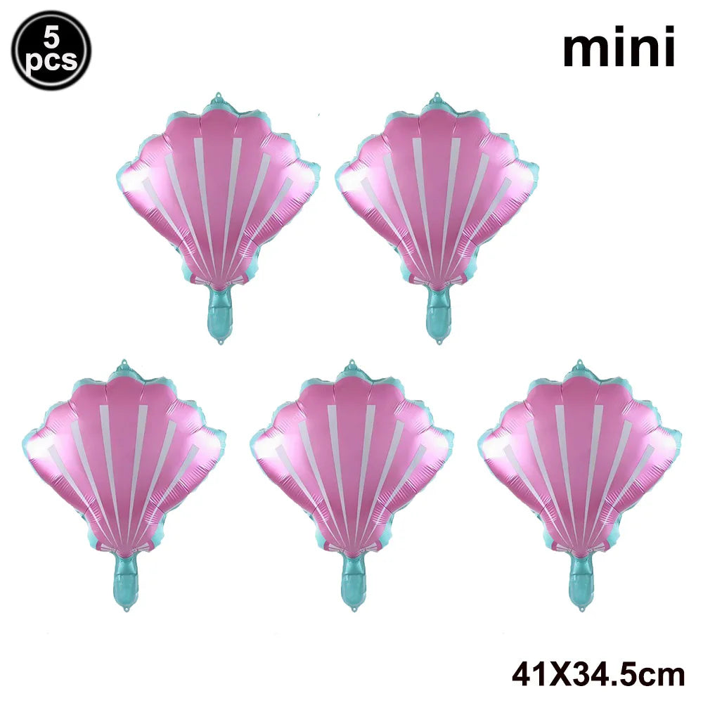 Standing Aluminum Film Smile Mermaid Balloon Children Birthday Partry Decor Supplies Lovely Surprise Toy Baby Shower Balloon