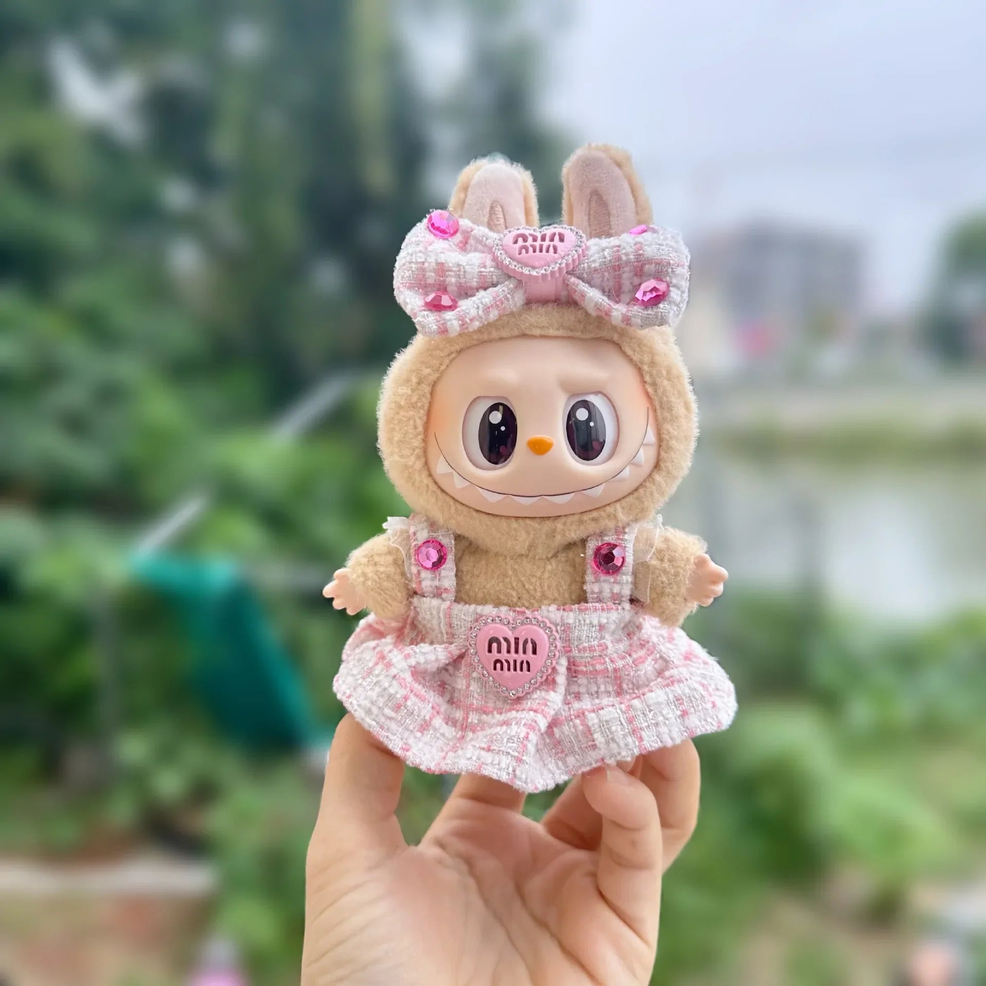 17cm Mini Plush Doll'S Clothes Outfit Accessories For Korea Kpop Exo Labubu Idol suit Clothing Gift